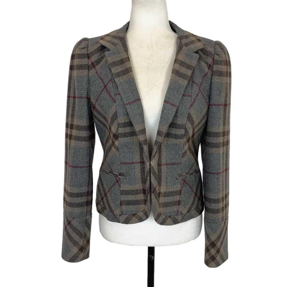 Mario Serrani grey plaid jacket
